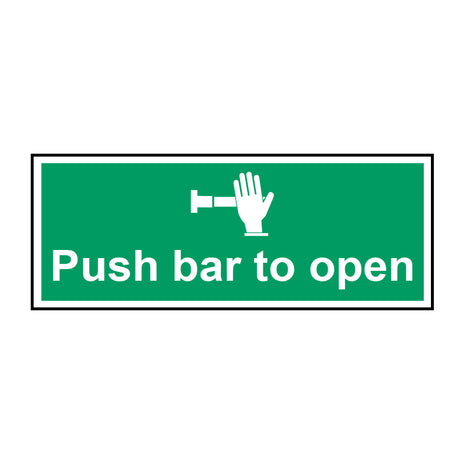 Spectrum Industrial Push Bar to Open Sign 1523