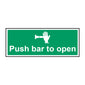 Spectrum Industrial Push Bar to Open Sign 1523