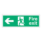 Spectrum Industrial Fire Exit (Man Arrow Left) Sign 12093
