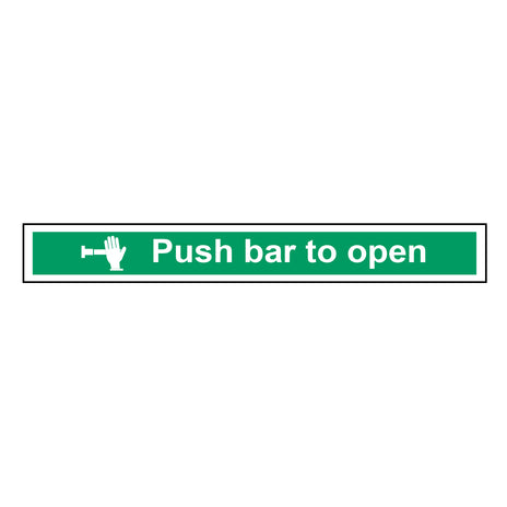 Spectrum Industrial Push Bar to Open Sign 1523
