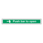 Spectrum Industrial Push Bar to Open Sign 1523