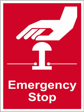 Spectrum Industrial Emergency Stop Sign 5215