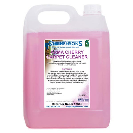 Arma cherry carpet cleaner, 5 litre container