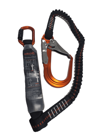 ARESTA Scaff Lite 1.8m Elasticated Lanyard, Aluminium Scaffold Hook - AR-03910