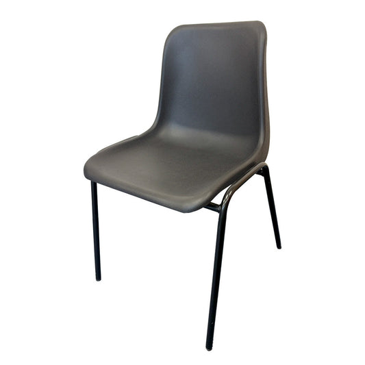 Plastic Stacking Chair Black