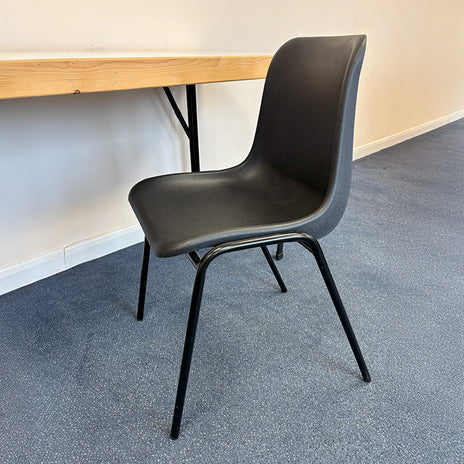 Plastic Stacking Chair Black - Trade Pack of 12