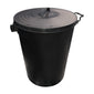 Heavy Duty Plastic Dustbin with Lid 95 Litre - Trade Pack of 15