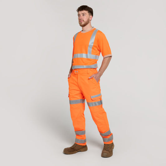 Pulsar PROTECT Hi-Vis Stretch Combat Trousers (PR336-R / P346-R) - Orange