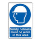 Spectrum Industrial Safety Helmets Must Be Worn in This Area Sign 0002
