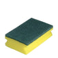 Yellow Sponge with Green Abrasive Scourer 14 x 9cm (Case of 10) (40139)