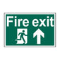 Spectrum Industrial Fire Exit Running Man Arrow Up Sign 1505