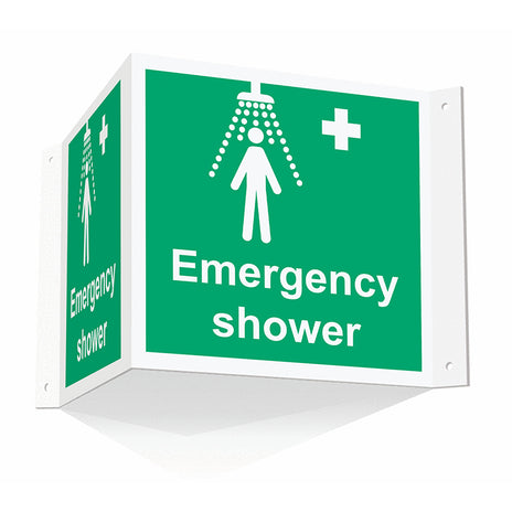 Spectrum Industrial Emergency Shower (Projection Sign) Sign 4464