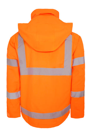 Lyngsoe 4WS-5057 4-Way Stretch Breathable Hi-Vis Rain Jacket EN ISO 20471 Class 3