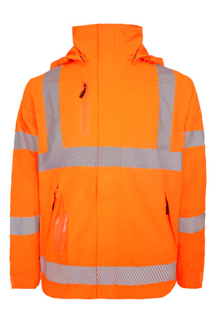 Lyngsoe 4WS-5057 4-Way Stretch Breathable Hi-Vis Rain Jacket EN ISO 20471 Class 3