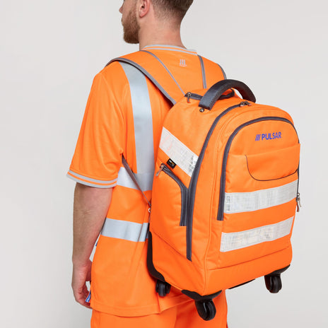 Pulsar PROTECT Hi-Vis Rail Spec CORDURA® Trolley Backpack (PR545)