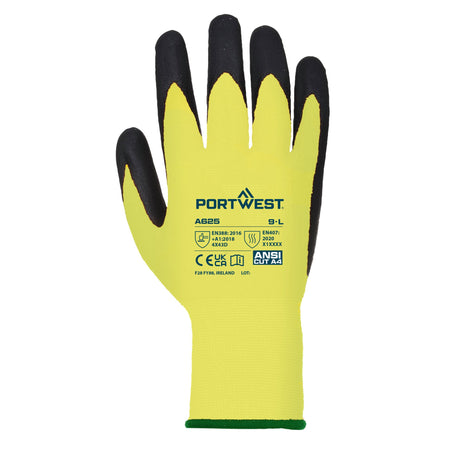 Portwest A625 Vis-Tex Cut D Pu Palm Coated Glove