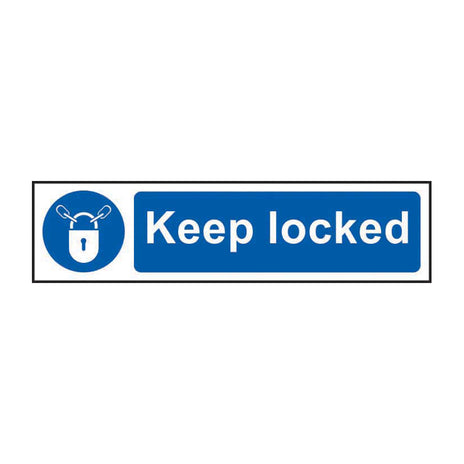 Spectrum Industrial Keep Locked Sign 5011