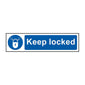 Spectrum Industrial Keep Locked Sign 5011