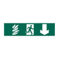 Spectrum Industrial Running Man Arrow Down Sign 5203