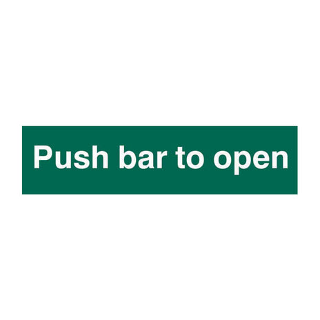 Spectrum Industrial Push Bar to Open Sign 1523