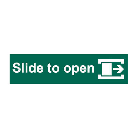 Spectrum Industrial Slide to Open (right) Sign 13355
