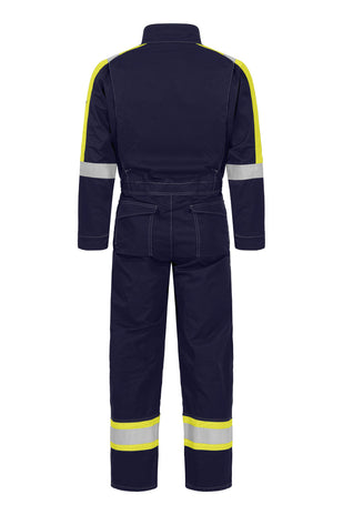Tranemo 5716 88 Cantex 57 FR Multinorm Boilersuit Yellow/Navy EN ISO 11612