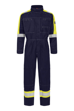 Tranemo 5716 88 Cantex 57 FR Multinorm Boilersuit Yellow/Navy EN ISO 11612