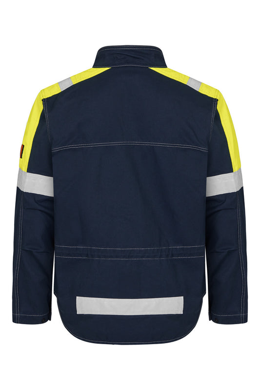 Tranemo 5736 88 Cantex 57 FR Multinorm Jacket Yellow/Navy EN ISO 11612 front