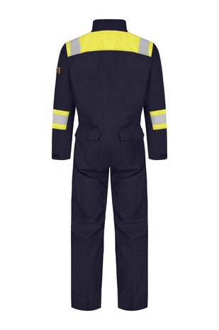 Tranemo 6010 81 Tera TX Non-Metal FR Arc Boilersuit Yellow/Navy EN ISO 11612