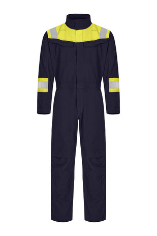 Tranemo 6010 81 Tera TX Non-Metal FR Arc Boilersuit Yellow/Navy EN ISO 11612