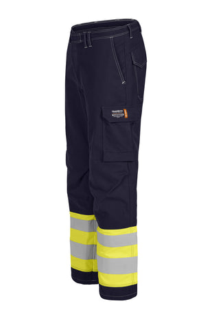 Tranemo 6023 81 Tera TX Non-Metal FR Arc Hi-Vis Trousers Yellow/Navy EN ISO 11612