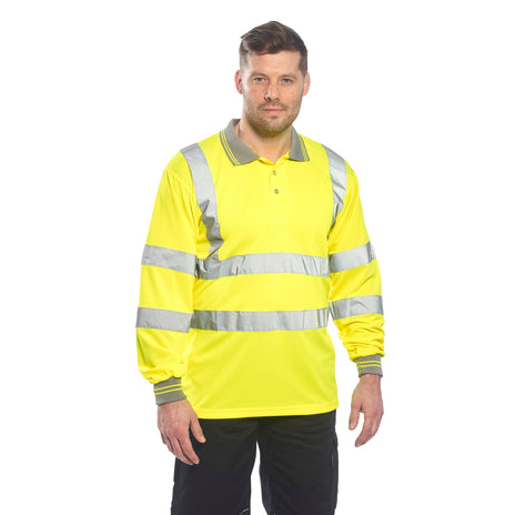 Portwest S277 Hi-Vis Long Sleeve Polo Shirt