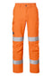 Tranemo 6121 82 Edge FR Arc Hi-Vis Rail Trousers Orange RIS-3279-TOM