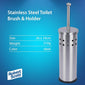 Robert Scott Stainless Steel Toilet Brush & Holder