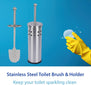 Robert Scott Stainless Steel Toilet Brush & Holder