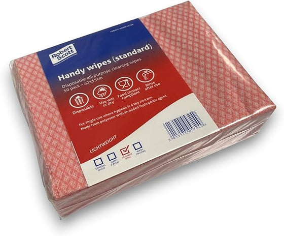 Robert Scott Handy Wipes Standard 42 x 35cm Pack of 50