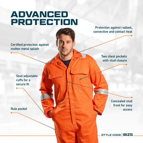 Portwest BIZ5 Bizweld Iona FR Coverall