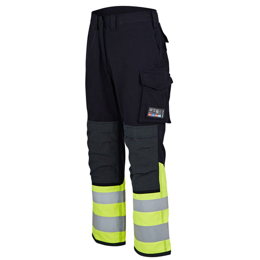 ProGARM 7715 Hi-Vis Two-Tone Combat Arc Flash Trousers Hi-Vis Yellow/Navy