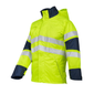 ProGARM 9720 Hi-Vis Yellow/Navy Lightweight Waterproof Arc Flash Jacket 23 cal/cm² APC 2