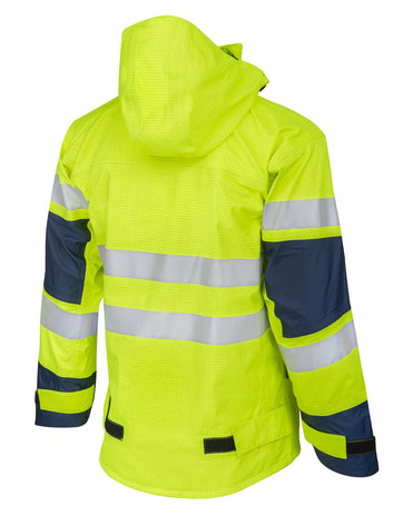 ProGARM 9720 Hi-Vis Yellow/Navy Lightweight Waterproof Arc Flash Jacket 23 cal/cm² APC 2