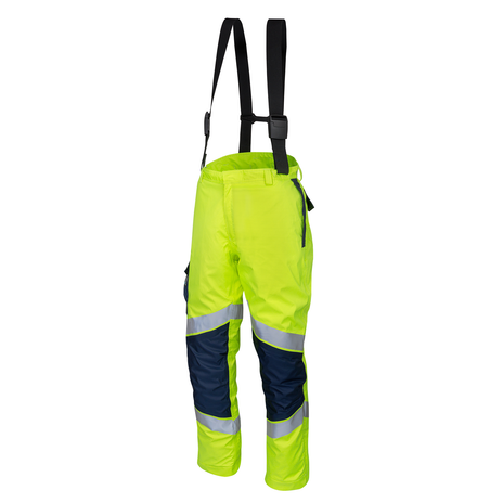 ProGARM 9820 Hi-Vis Yellow/Navy Lightweight Waterproof Arc Flash Trousers 23 cal/cm² APC 2
