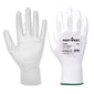 Portwest A120 Black Pu Palm Coated Grip Glove (Pack of 12)