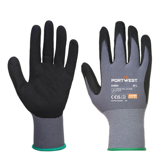 Portwest Grip 15 Nitrile Sandy Glove (Pack of 12)