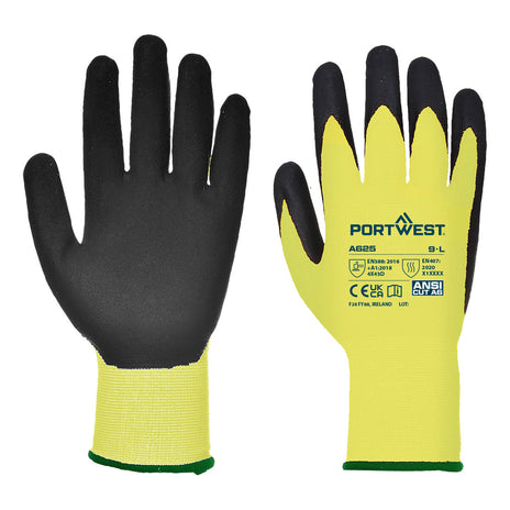 Portwest A625 Vis-Tex Cut D Pu Palm Coated Glove