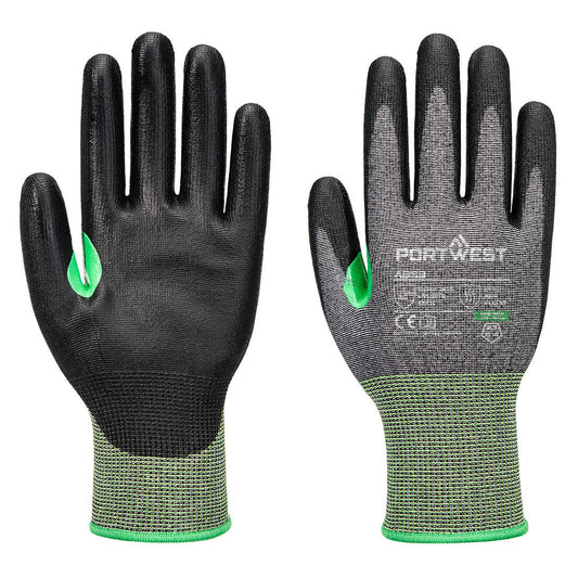 Portwest A638 CS Cut C15 grey and black PU palm glove