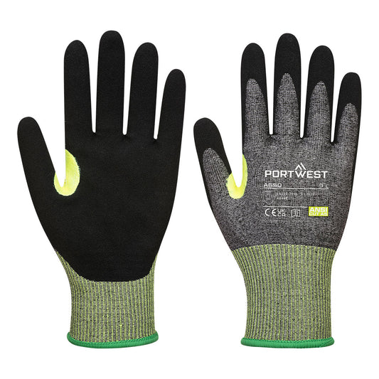 Portwest CS Cut E15 Nitrile Glove - Grey/Black