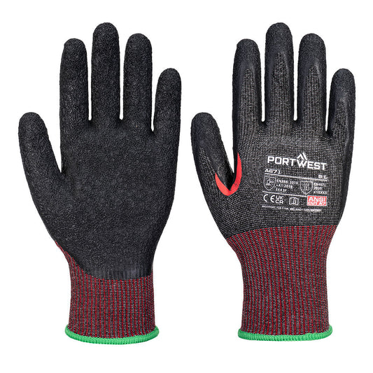 Portwest A671 CS Cut F13 black latex cut resistant glove
