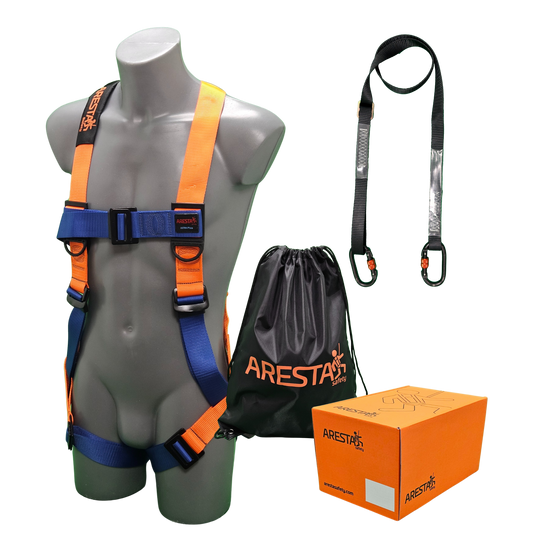 ARESTA MEWP Kit 1S, Single Point Harness, 1.5m Rope Lanyard - AK-M01S
