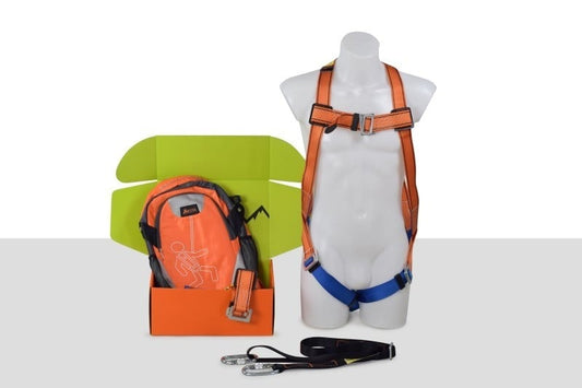 ARESTA MEWP Kit 3S, Single Point Harness, 2m Lanyard, Backpack - AK-M03S