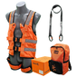 ARESTA Hi-Vis Jacket Harness Kit, 2m Lanyard & Carabiners - AK-M0HV